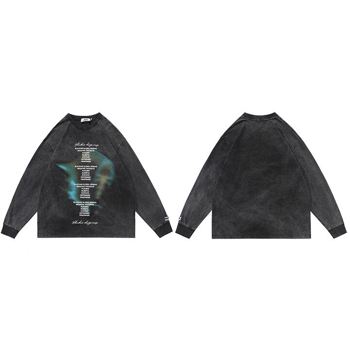 Hip Hop Letters Graphic Streetwear T-Shirt Black, M - Streetwear T-Shirts - Slick Street