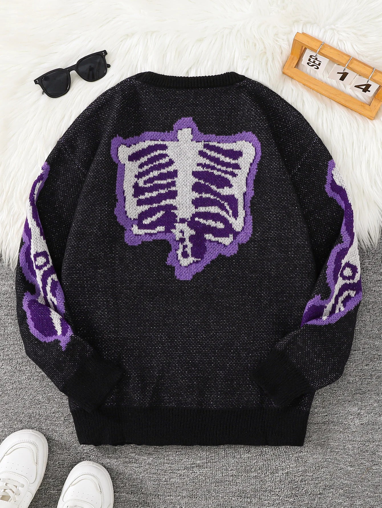 Pyro Skeleton Pullover Sweater , - Streetwear Sweater - Slick Street