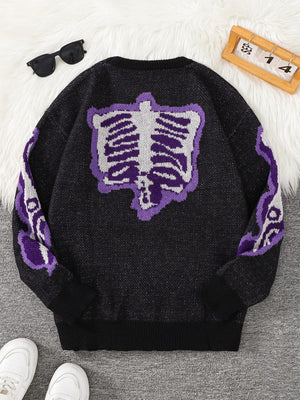 Pyro Skeleton Pullover Sweater , - Streetwear Sweater - Slick Street