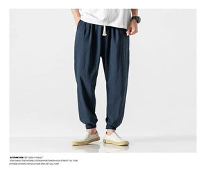 Drawstring Cropped Elastic Waist Casual Pants ,  - Streetwear Pants - Slick Street