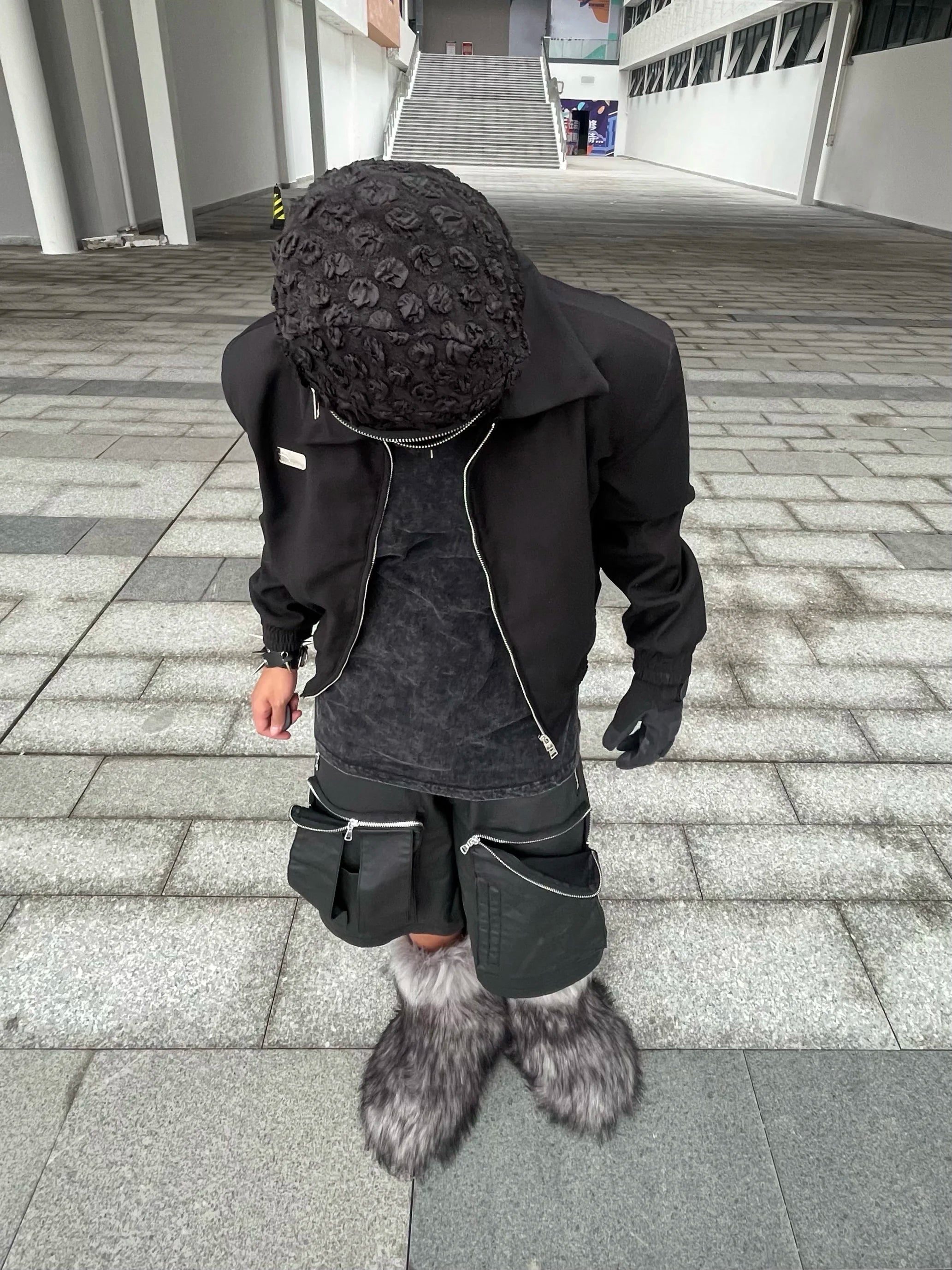 Full Face Mask Zipper Style Monkey Cap , - Streetwear Cap - Slick Street