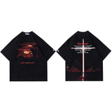Final World Blast O-Neck Collar T-Shirt Black, XL - Streetwear T-Shirt - Slick Street