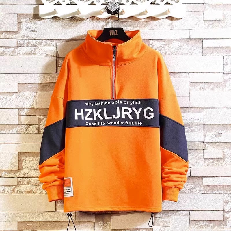 Good Life, Wonderful Life Gym Style Hoodie Orange, XXS - Streetwear Hoodie - Slick Street