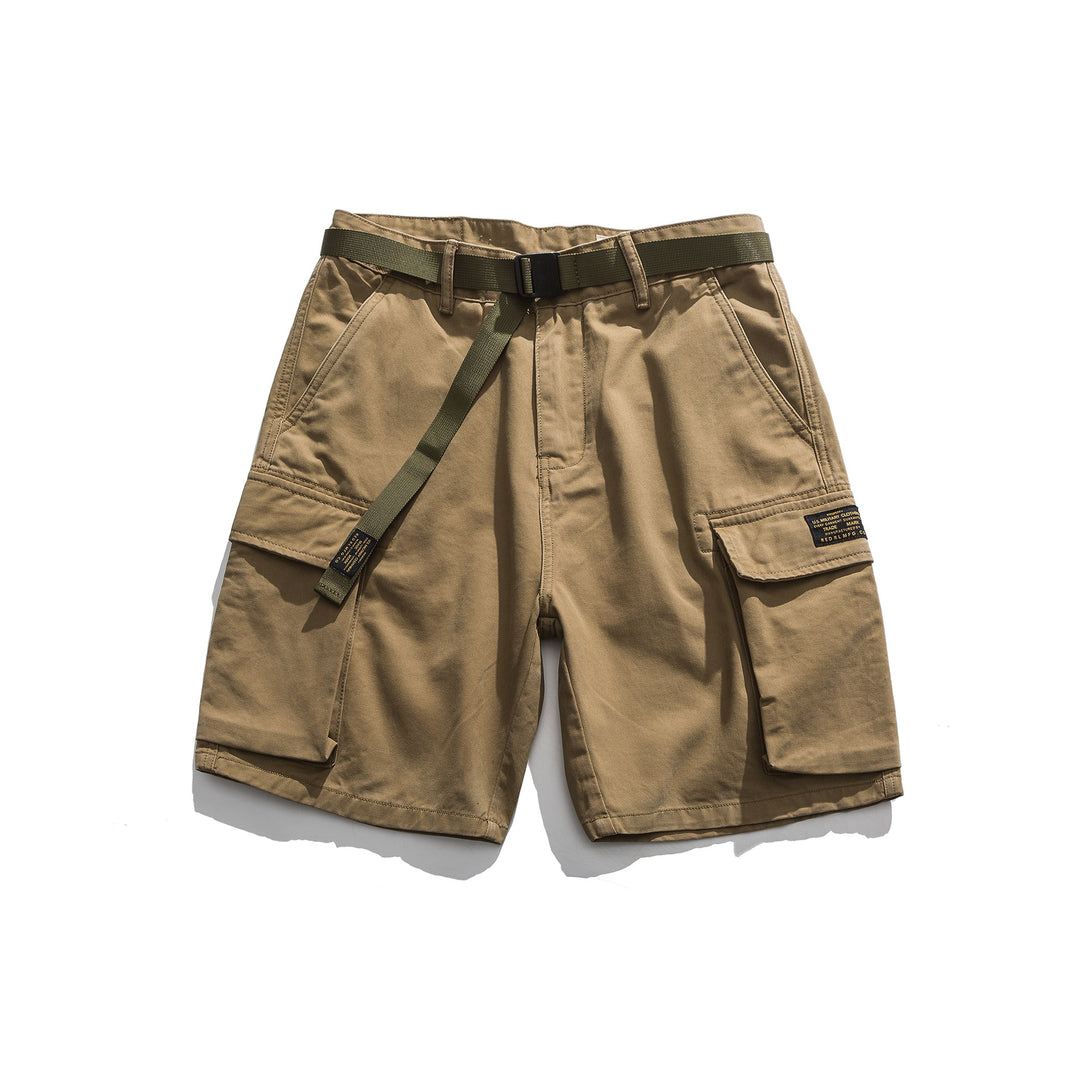Tactical Multi-Pocket Cargo Shorts Khaki, S - Streetwear Shorts - Slick Street