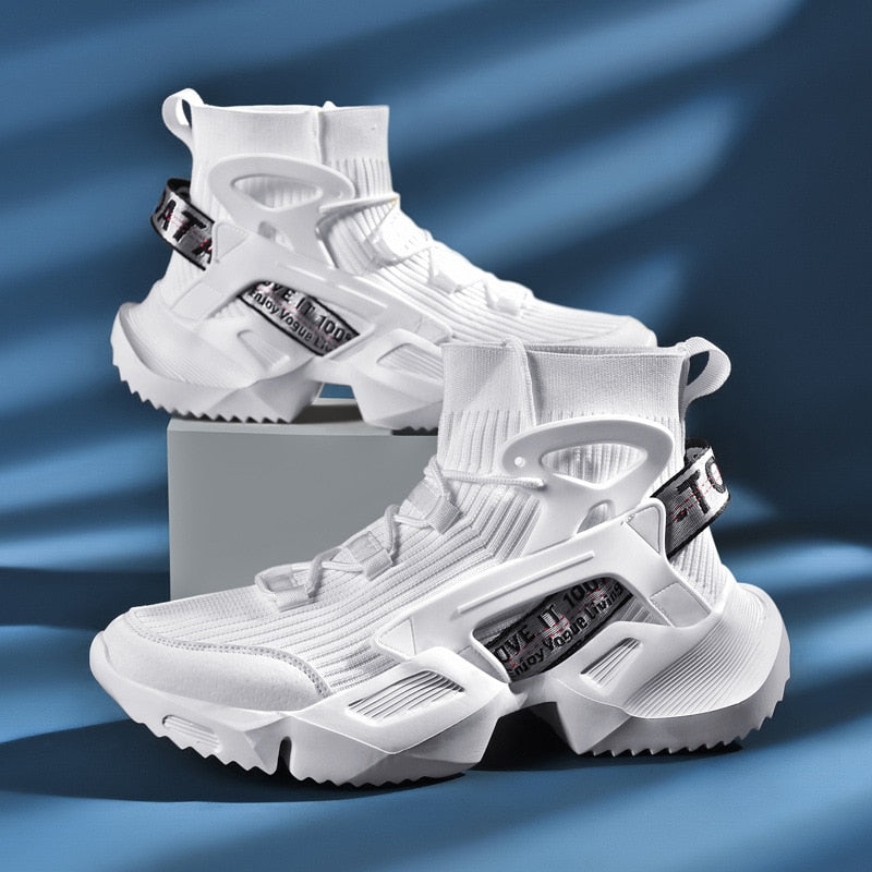 DNA Sock Sneakers White, 39 - Streetwear Shoes - Slick Street