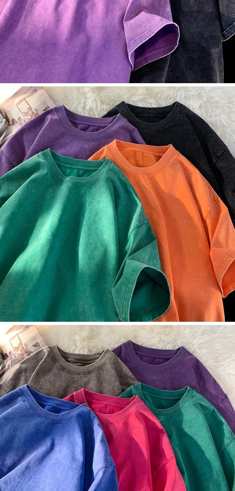 Gothic Washed Smoky Style T-Shirt , - Streetwear T-Shirts - Slick Street