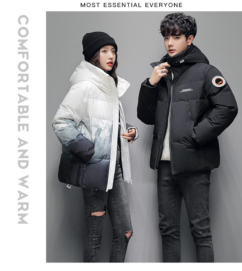 DQ Gradient Puffer Jacket ,  - Streetwear Jacket - Slick Street