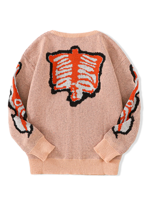 Pyro Skeleton Pullover Sweater , - Streetwear Sweater - Slick Street