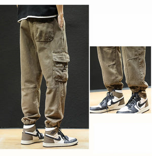 Straight Fit Elastic Ankle Length Pants ,  - Streetwear Pants - Slick Street