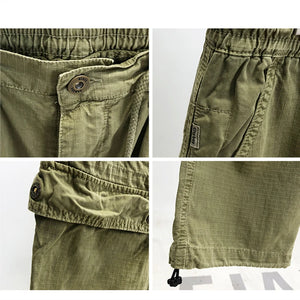 Tactical Straight Leg Elastic Waist Pants , - Streetwear Pants - Slick Street