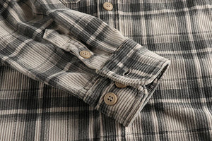 Plaid Chore Long Sleeve Shirt , - Streetwear Shirt - Slick Street