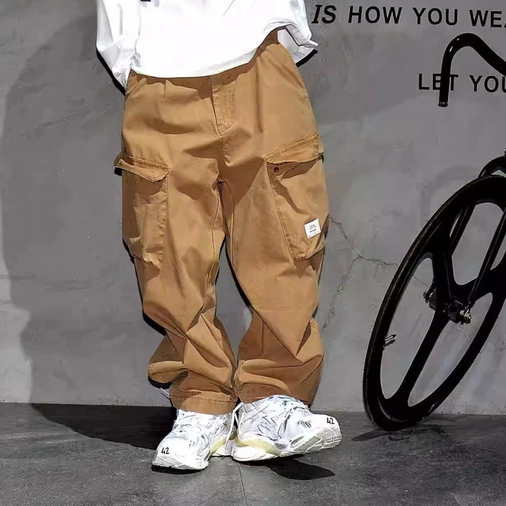 Ankle Length Baggy Cargo Pants , - Streetwear Pants - Slick Street