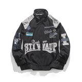 Stiwaup Racing Windbreaker Jacket Black, M - Streetwear Jacket - Slick Street