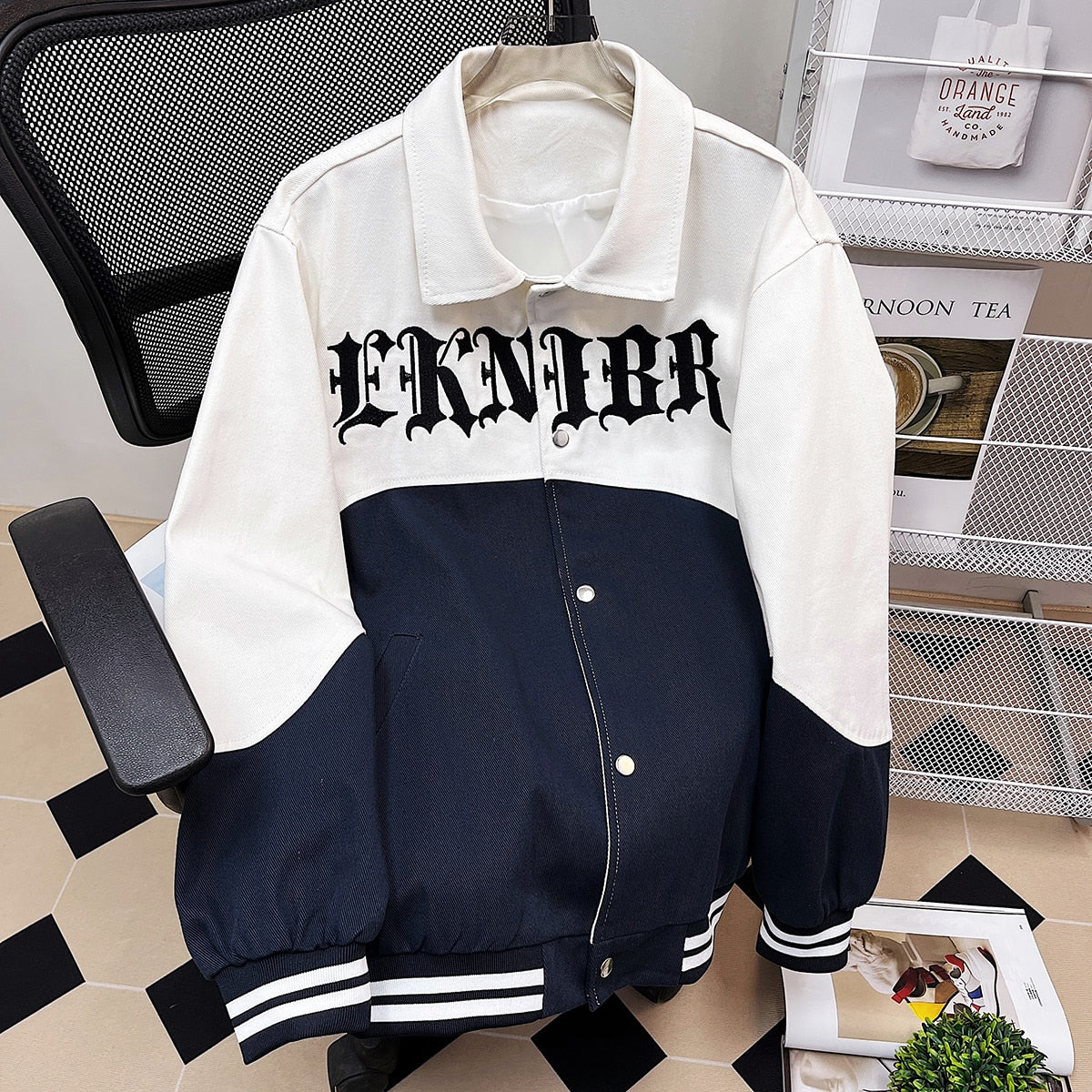 Dual Tone Split Button Up T-Shirt , - Streetwear T-Shirts - Slick Street