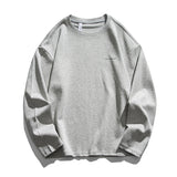 We lead, others copy© Casual Solid Long Sleeve Light Gray, XS - Streetwear T-Shirts - Slick Street