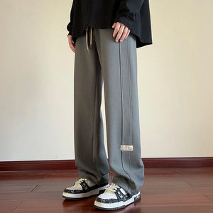 Straight Leg Corduroy Baggy Pant XS, Gray - Streetwear Pants - Slick Street
