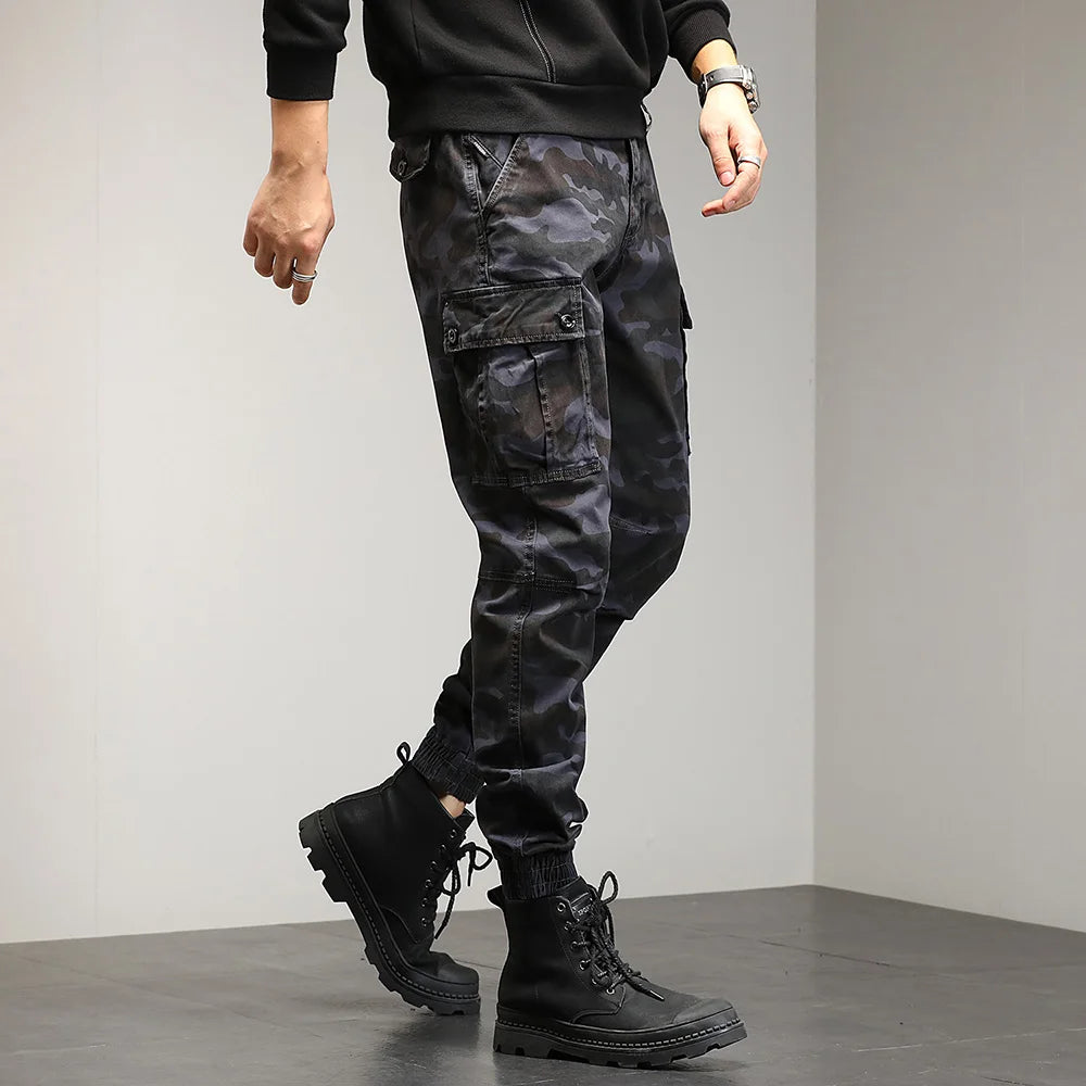 Drawstring Combat Military Cargo Pants ,  - Streetwear Pants - Slick Street