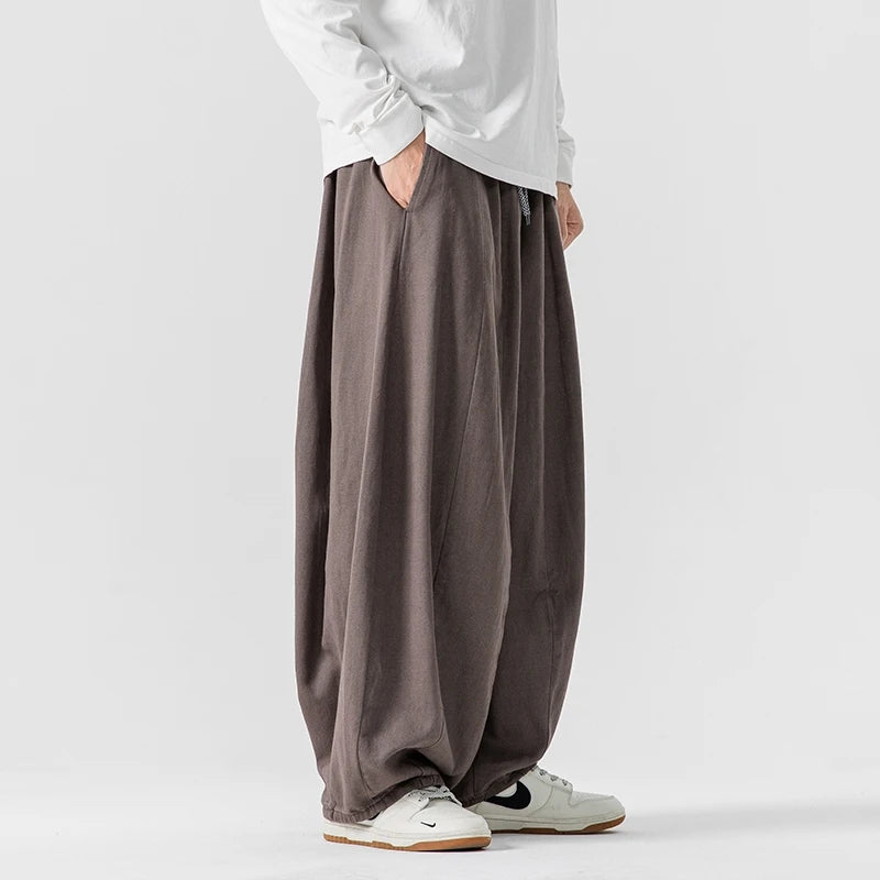 Lantern Loose Style Pants XS, Dark gray - Streetwear Pants - Slick Street