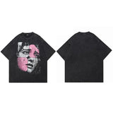 Puzzle Face Graphic Oversized T-Shirt Black, XS - Streetwear T-Shirt - Slick Street