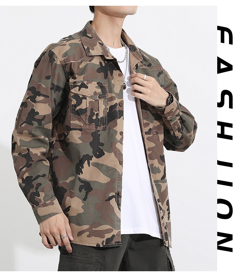 Military VSA Camouflage Shirt ,  - Streetwear Shirt - Slick Street