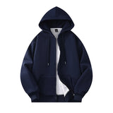 Drawstring Loose Fit Hoodie Navy Blue, XS - Streetwear Hoodie - Slick Street