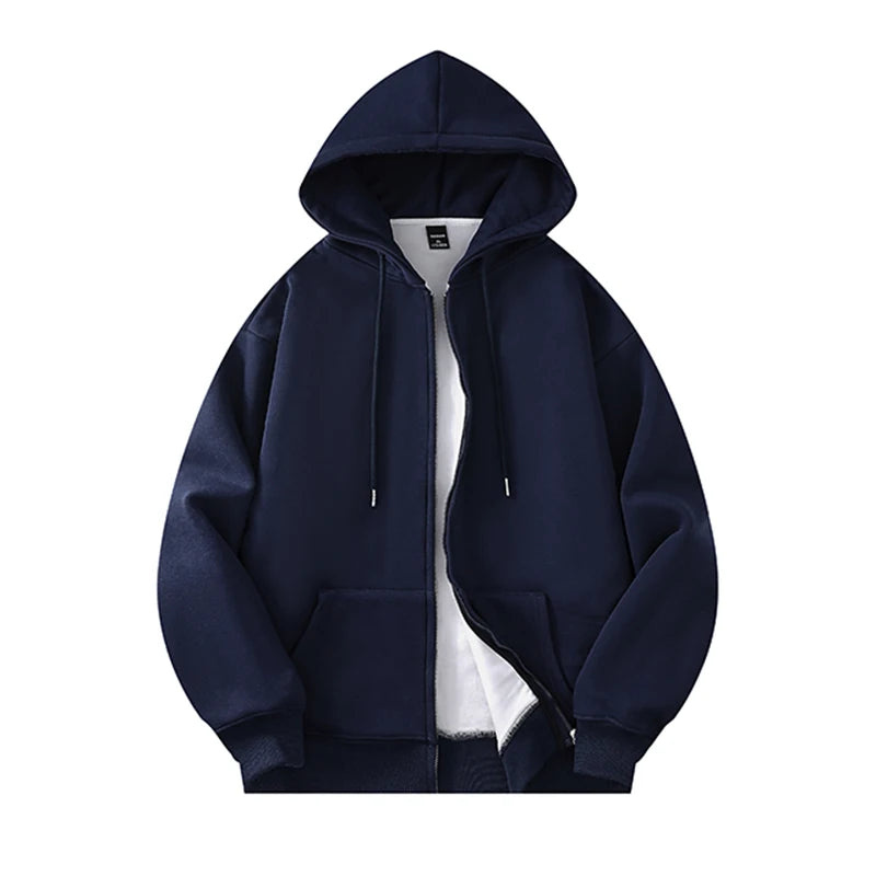 Drawstring Loose Fit Hoodie Navy Blue, XS - Streetwear Hoodie - Slick Street