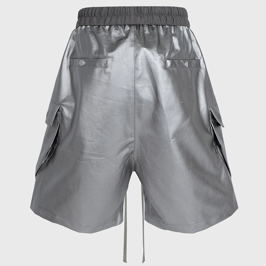 Z1 Long Drawstring Cargo Shorts , - Streetwear Shorts - Slick Street