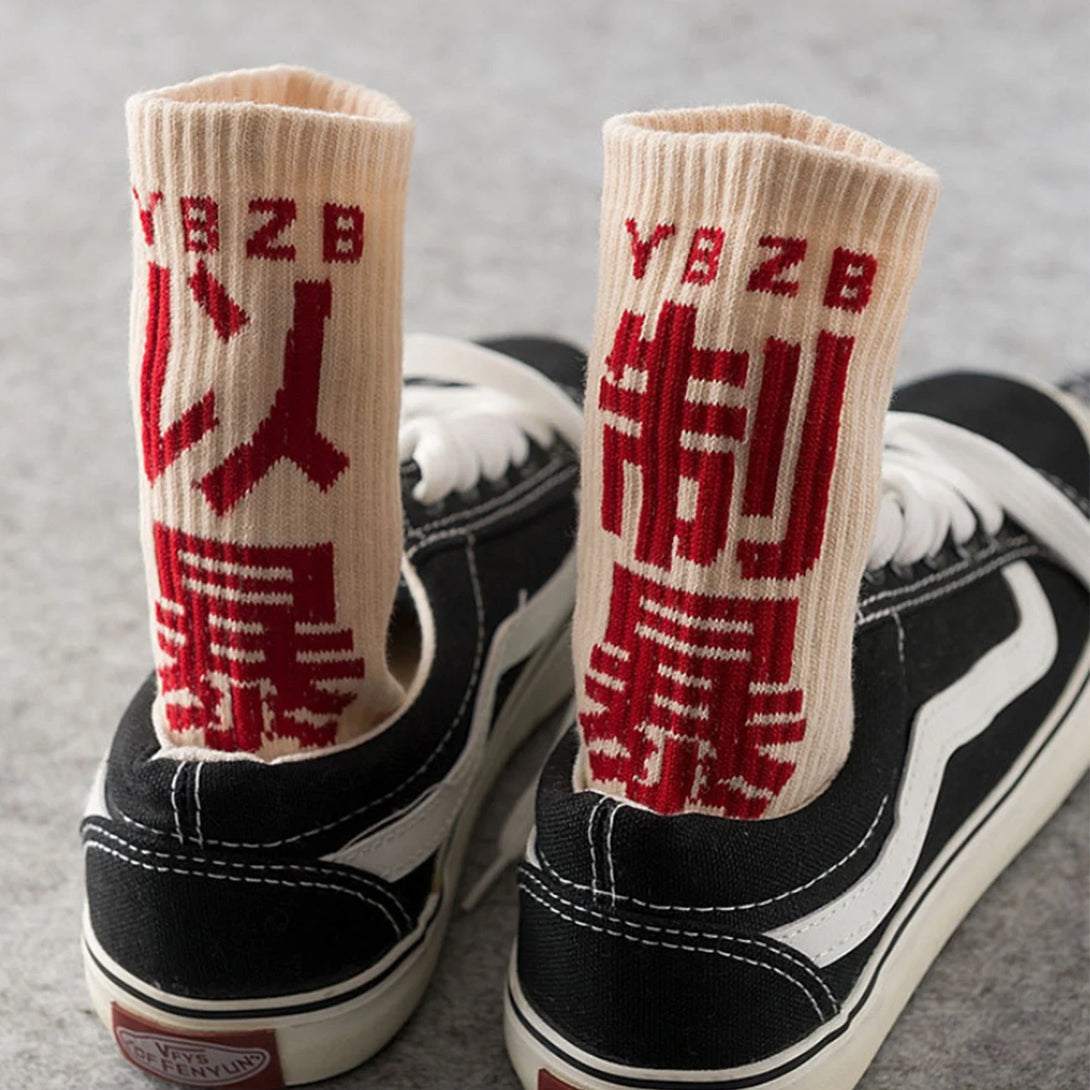 YBZB Long Length Draft Style Socks ,  - Streetwear Socks - Slick Street