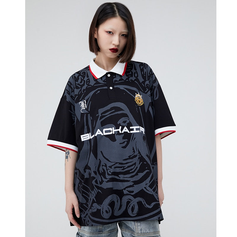 BLACKAIR Virgin Mary Graphic T-Shirt ,  - Streetwear T-Shirt - Slick Street