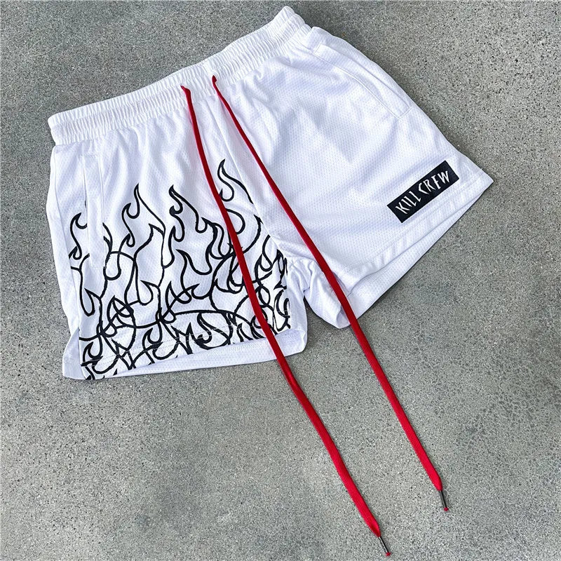 Hot Rod Fire Flame Pattern Shorts – Slick Street