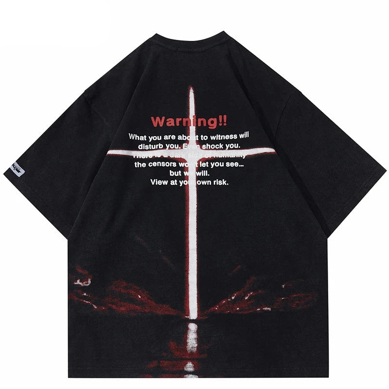 Final World Blast O-Neck Collar T-Shirt ,  - Streetwear T-Shirt - Slick Street