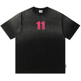 Master Number 11 Tie-Die T-Shirt Black, M - Streetwear T-Shirts - Slick Street