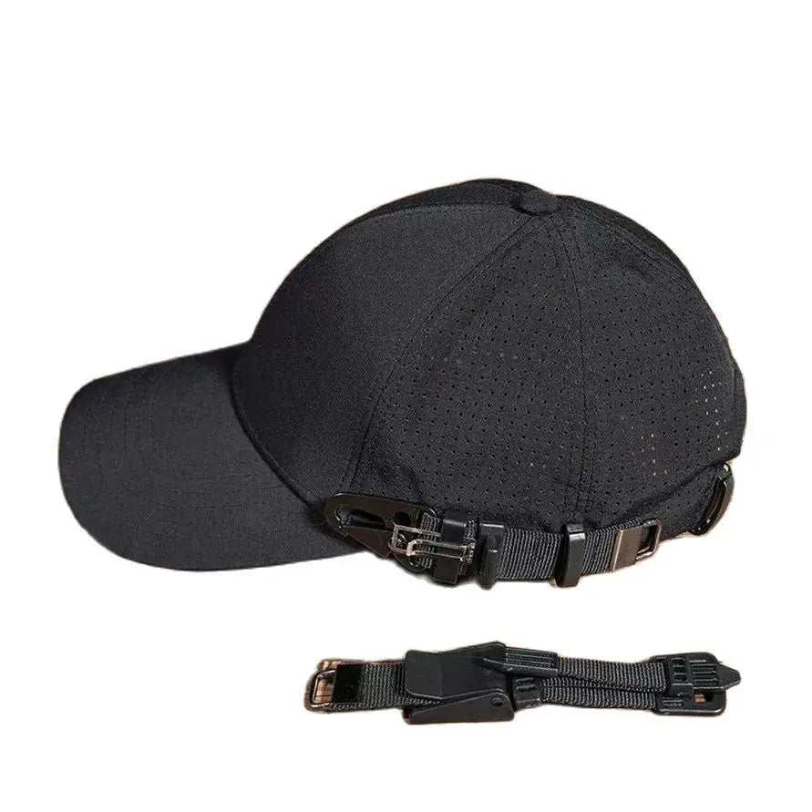 Plain Black Adjustable Cap , - Streetwear Cap - Slick Street