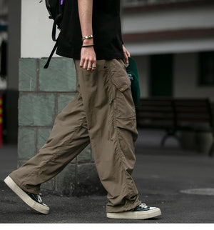 Waterproof Nylon Cargo Pants , - Streetwear Cargo Pants - Slick Street