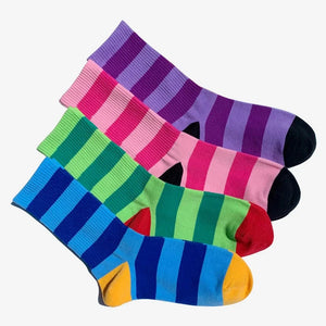 Funky Dunky Hipster Striped Socks ,  - Streetwear Socks - Slick Street