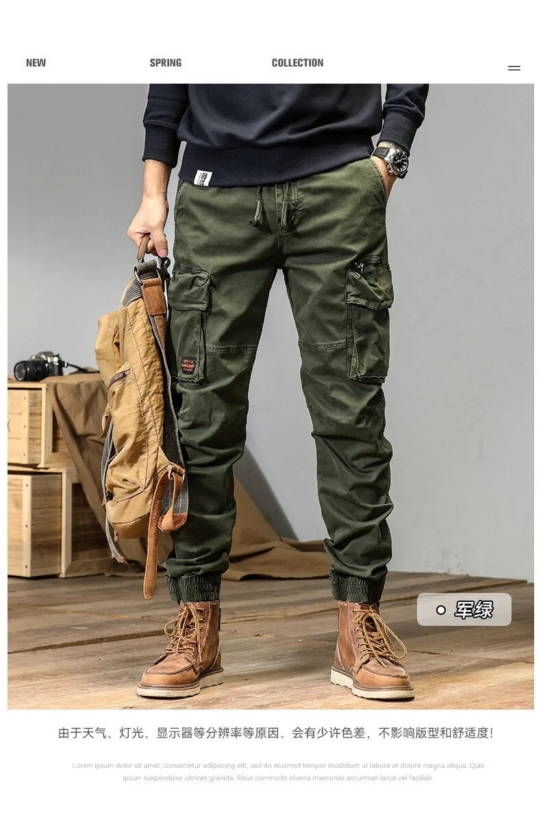 Tactical Elastic Waist And Ankle Pants , - Streetwear Pants - Slick Street