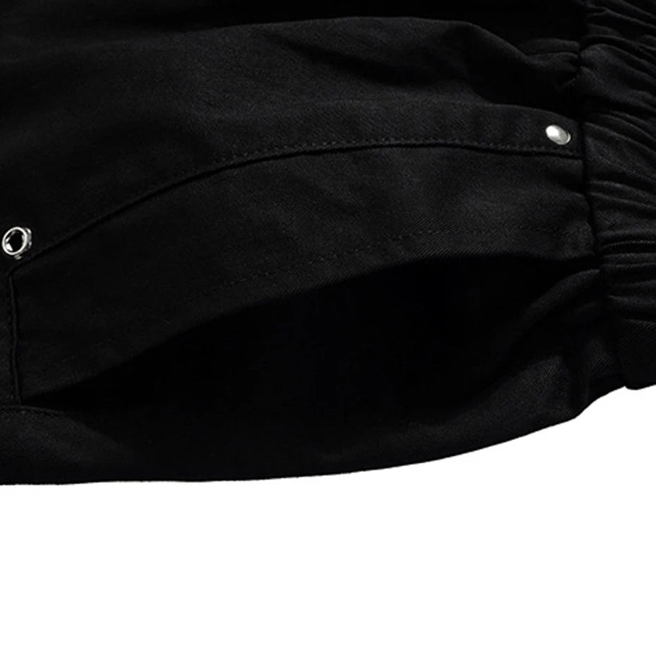 Z1 Long Drawstring Cargo Shorts , - Streetwear Shorts - Slick Street