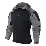 Titan Wolf Combat Tactical Jacket Gray, S - Streetwear Jacket - Slick Street
