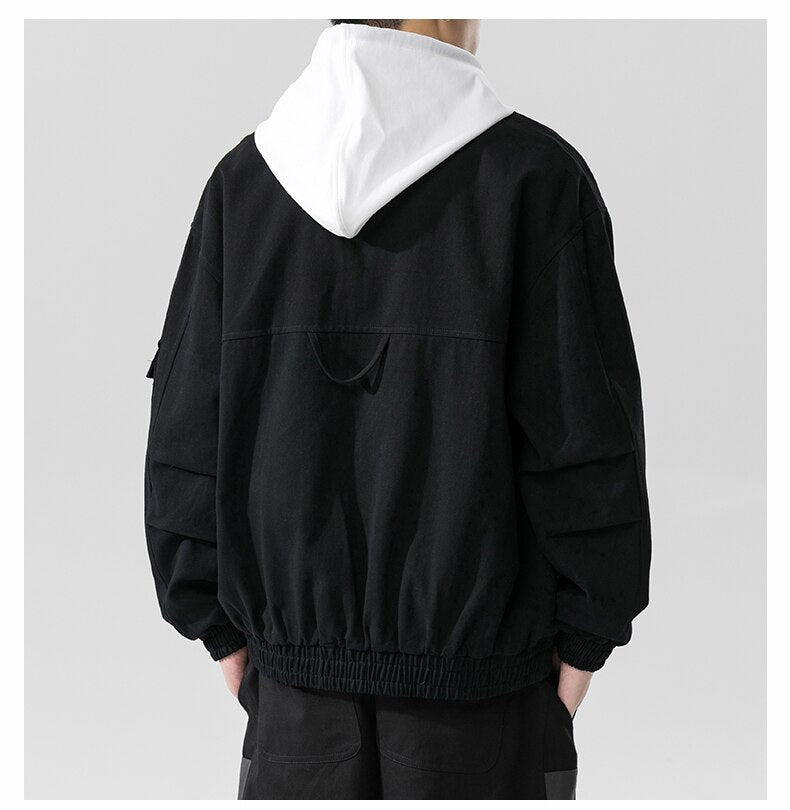 Double Welt Pocket Zipper Style Jacket ,  - Streetwear Jacket - Slick Street