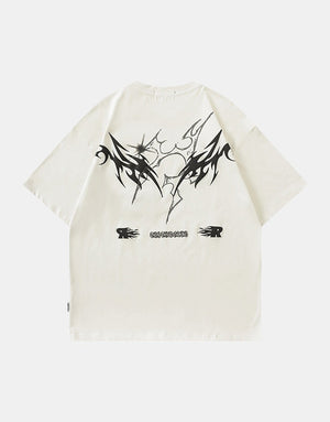 Splatter Fire Flame Texture T-Shirt , - Streetwear T-Shirts - Slick Street
