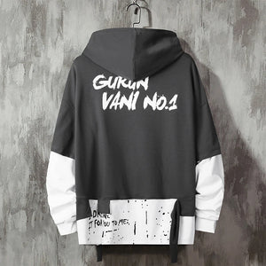 Two Tone Double Layer Style Ripped Hoodie ,  - Streetwear Hoodie - Slick Street
