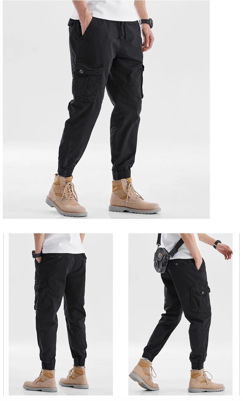 Drawstring Multi Pockets Cargo Pants ,  - Streetwear Pants - Slick Street