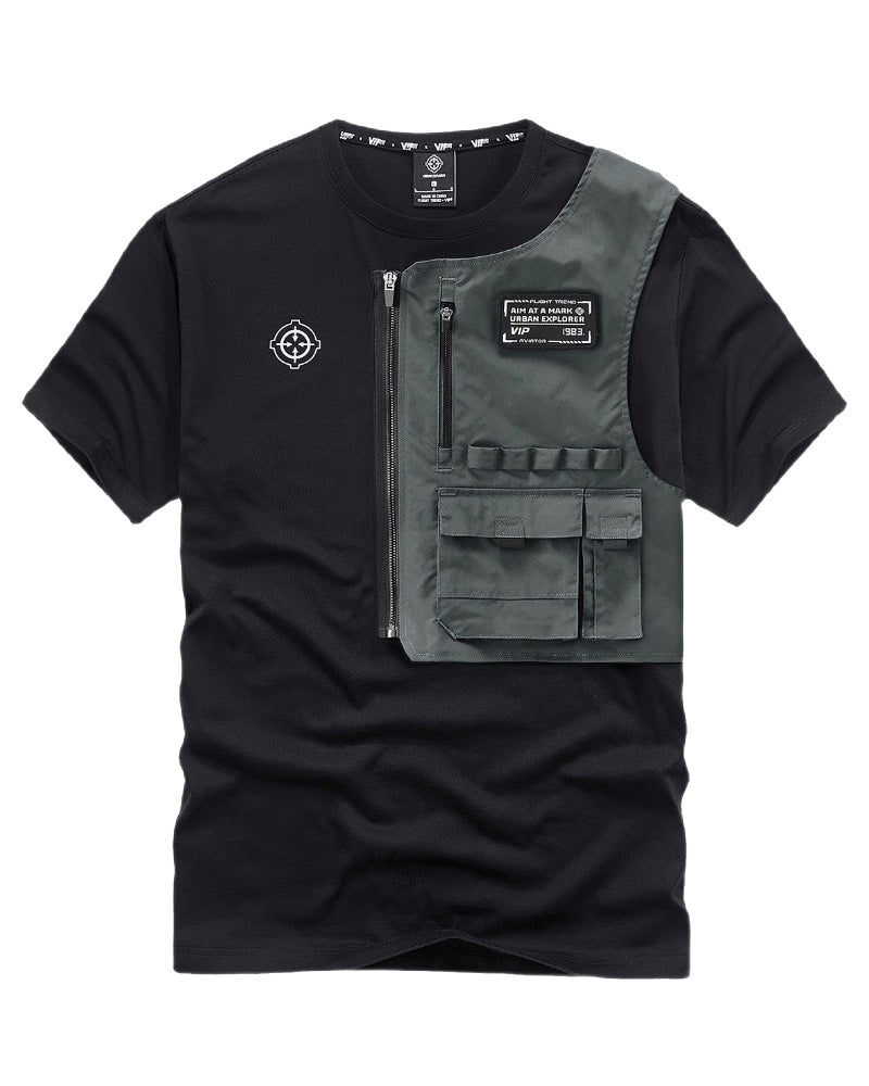 Aviator AIM Techwear T-Shirt , - Streetwear T-Shirt - Slick Street