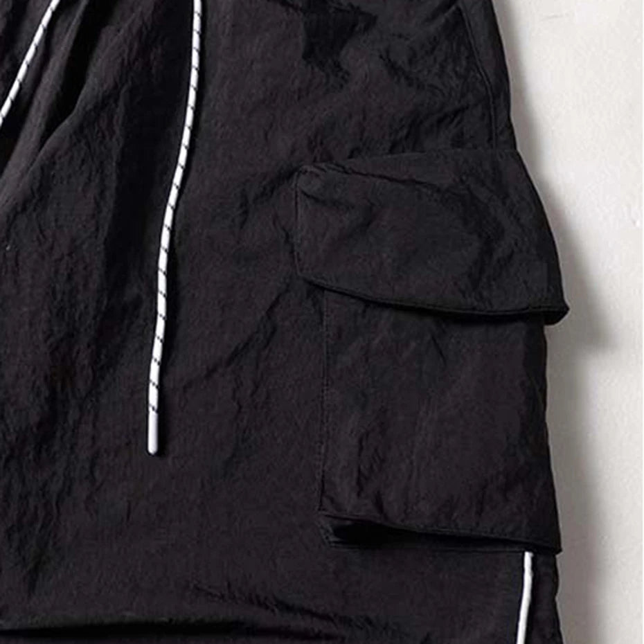 Baggy Stripe Cargo Joggers , - Streetwear - Slick Street