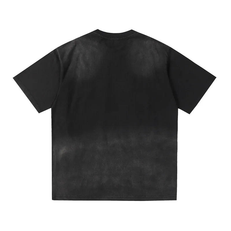 Plain Color Tie Dyed Loose T-Shirt ,  - Streetwear T-Shirt - Slick Street