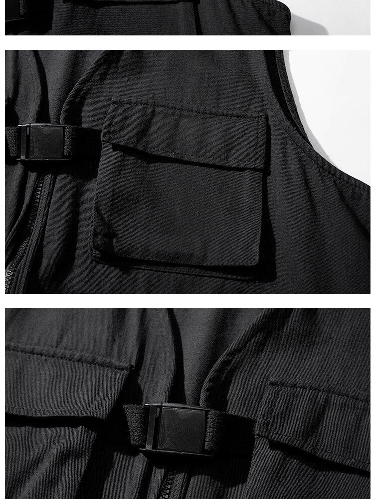 Multi-Pockets Fishing Vest Camping ,  - Streetwear Vest - Slick Street