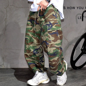 Urban Recon Cargo Pants Green Camouflage, XS - Streetwear Cargo Pants - Slick Street