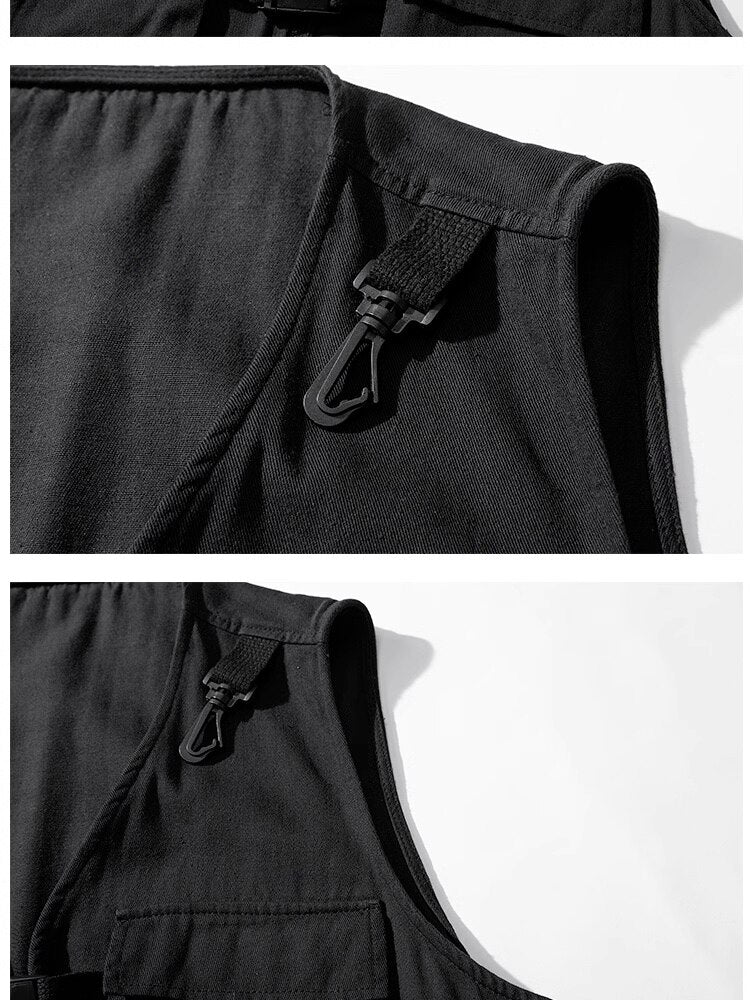 Multi-Pockets Fishing Vest Camping ,  - Streetwear Vest - Slick Street