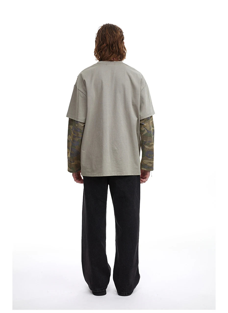 Fleetwood Mac Camo Long Sleeve T-Shirt , - Streetwear T-Shirt - Slick Street