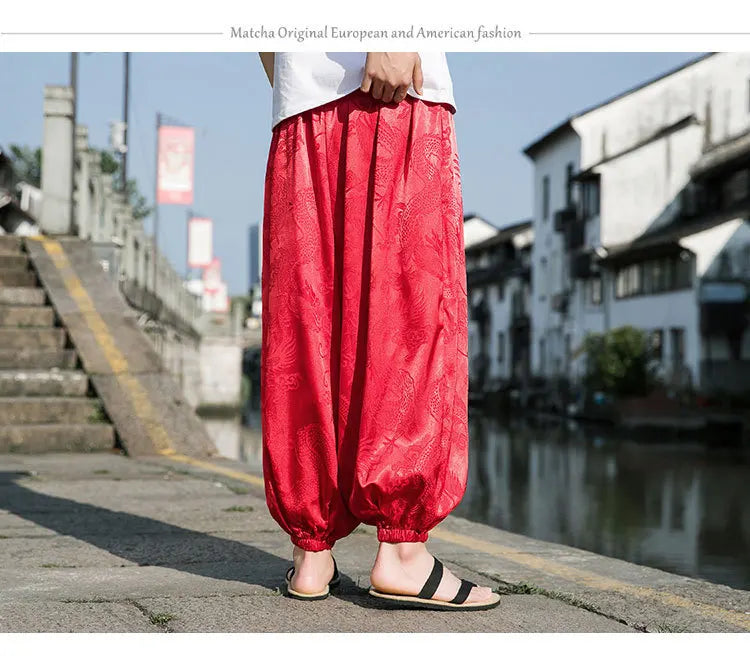 Dragon Japanese Pants , - Streetwear Pants - Slick Street